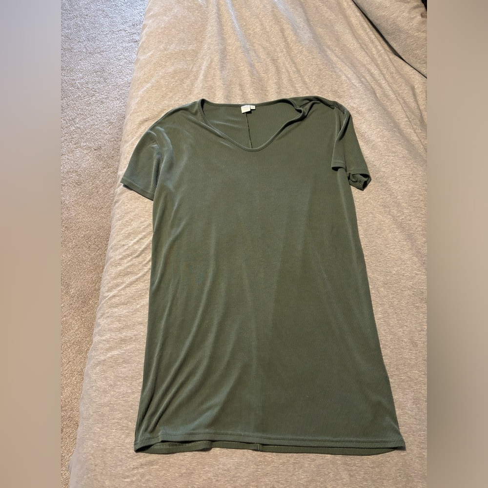 Ribbed T-shirt Dress